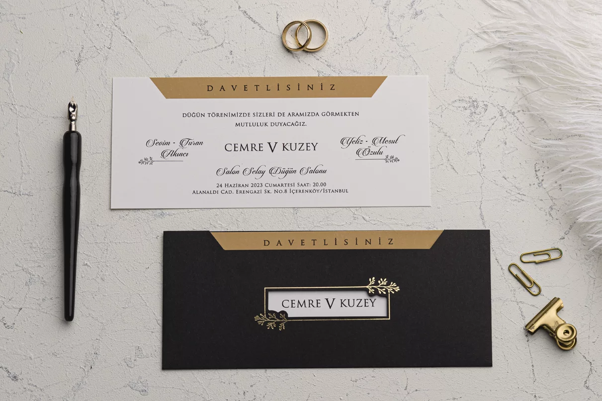 siyah düğün davetiyesi (2)
