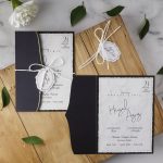 Yarım Zarflı Modern Davetiye
