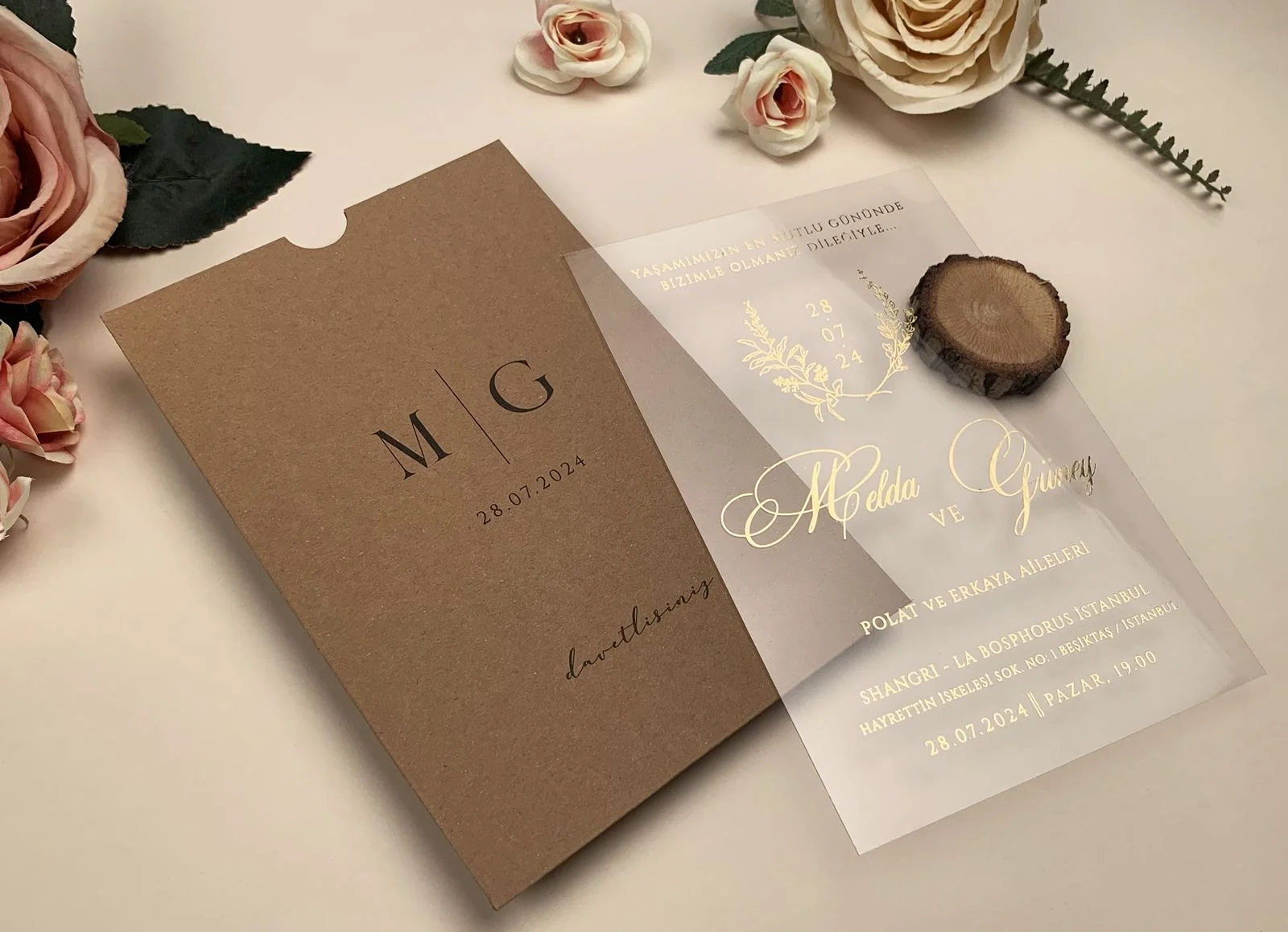 kraft zarflı saydam davetiye (3)