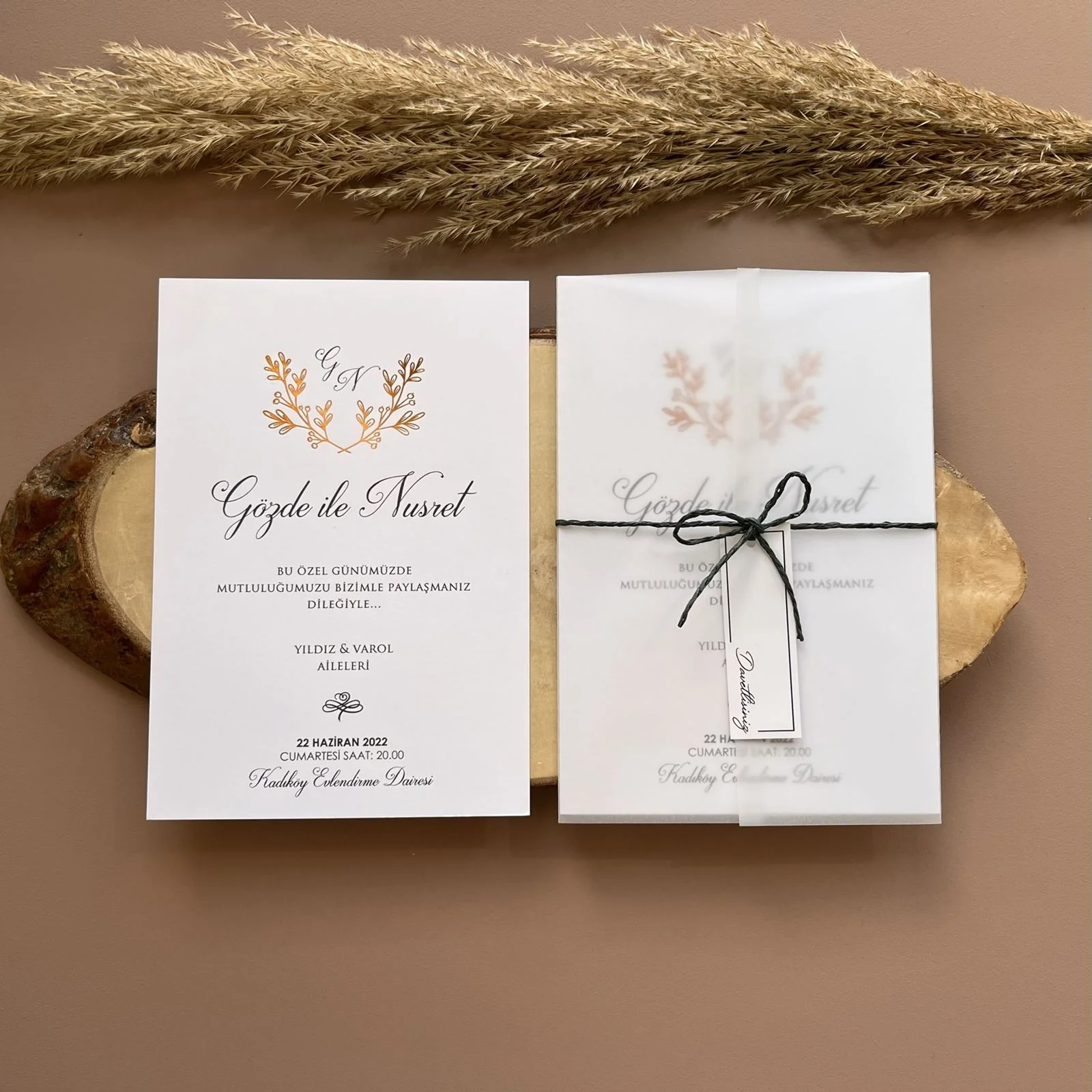 cipso çiçekli düğün kartları (1)