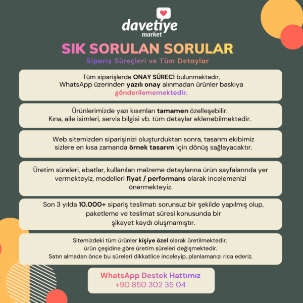 davetiye siparişi verme