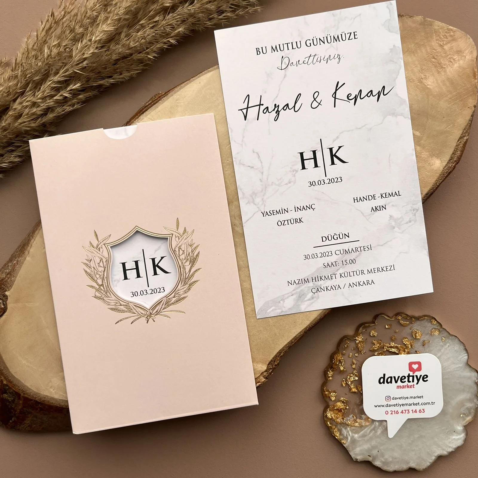 yavru ağzı krem zarflı davetiye (1)