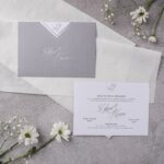 Gümüş Yaldız Detaylı Sade Davetiye