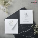 Özel Elegance Serisi Kare Davetiye