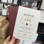 Bordo Zarf Özel Davetiye