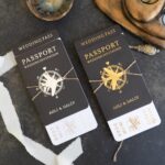 Siyah Pasaport ve Uçak Bileti Davetiye - Görsel 6