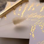 Vizon Zarflı Altın Yaldızlı Davetiye - Görsel 4