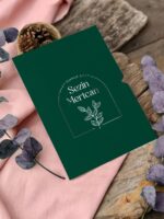 Koyu Yeşil Zarflı Sade Davetiye - Görsel 2