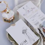Romantik Çizimli Sade Davetiye