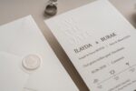 "Save the Date" Kabartmalı Sade Davetiye - Görsel 2