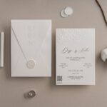 Sedef Yaldızlı Zarf Minimal Davetiye