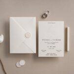 "The Wedding Of" Kabartmalı Davetiye
