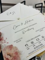 İncili Romantik Düğün Davetiyesi - Görsel 2
