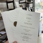 Mühürlü ve Kabartma Desenli Davetiye