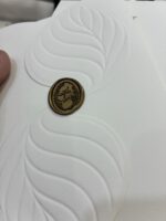 Mühürlü ve Kabartma Desenli Davetiye - Görsel 2
